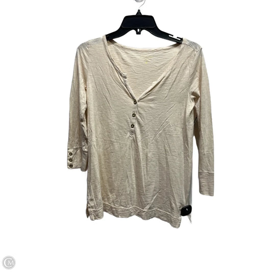 Top Long Sleeve Designer By Lilly Pulitzer In Tan, Size: Xs