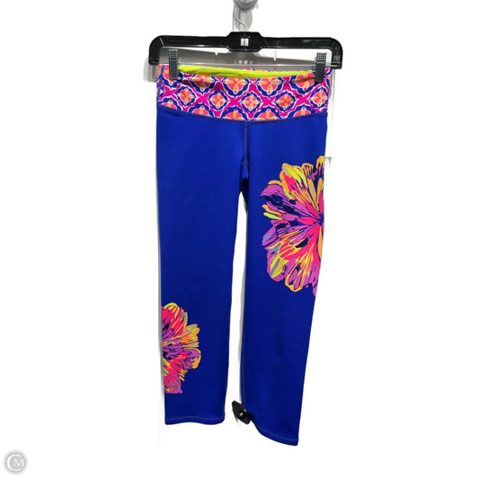 Capris Designer By Lilly Pulitzer In Blue & Pink, Size: Xs