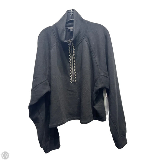 Top Long Sleeve By Express In Black & Silver, Size: L