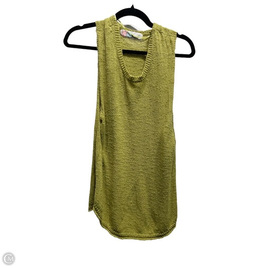 Tunic Sleeveless By Free People In Chartreuse, Size: Xs