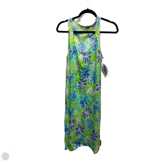 Dress Casual Midi By JAMS WORLD In Green & Purple, Size: M