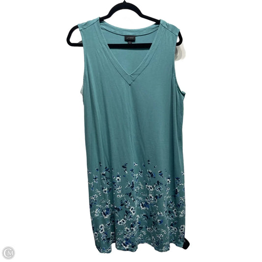 Dress Casual Short By J. Jill In Blue & Green, Size: Xl