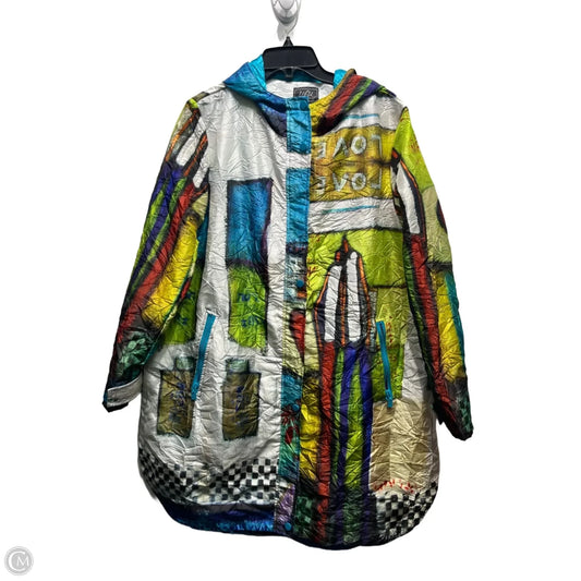 Jacket Windbreaker By ubu pack your personality In Blue & Green, Size: L