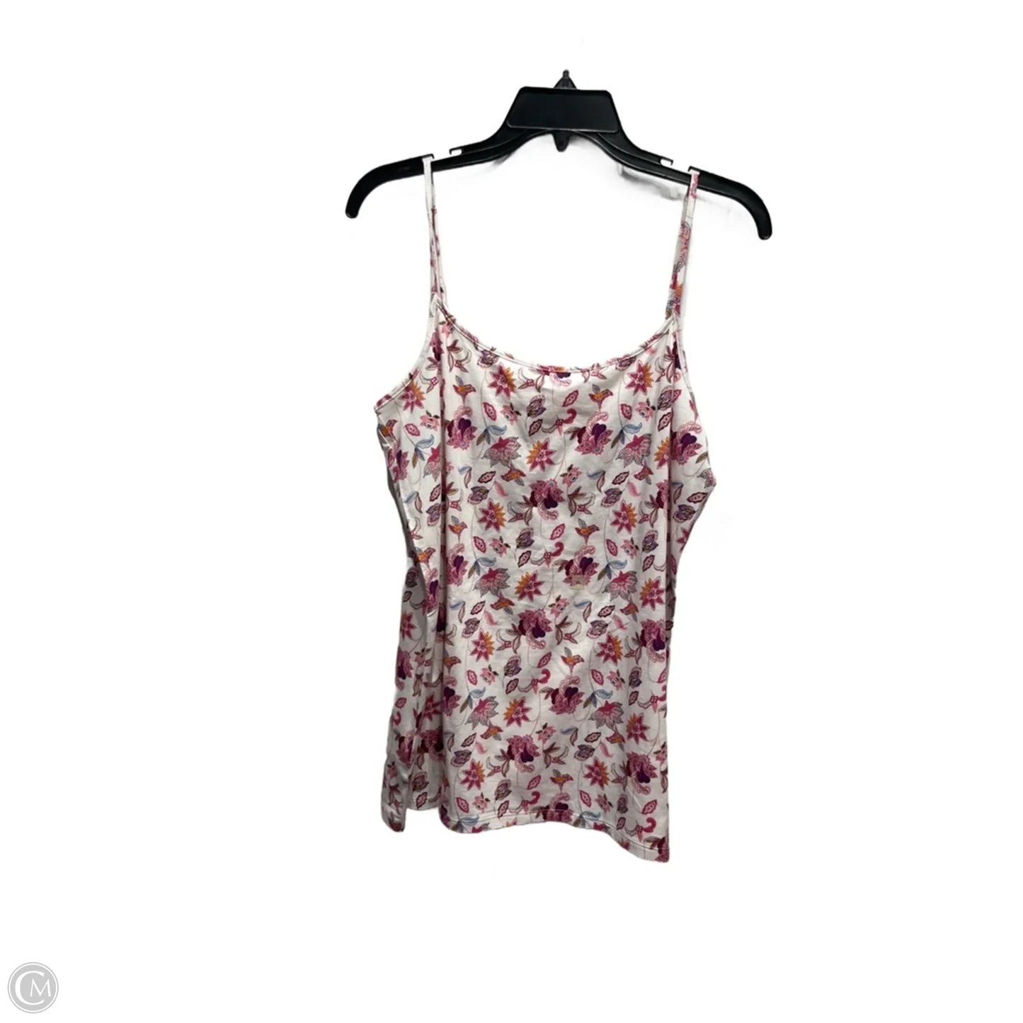 Top Sleeveless Basic By Loft In Orange & Pink, Size: Xl