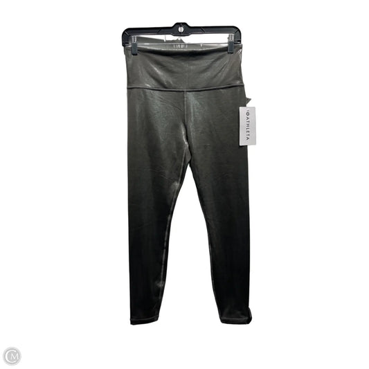 Athletic Leggings By Athleta In Silver, Size: M