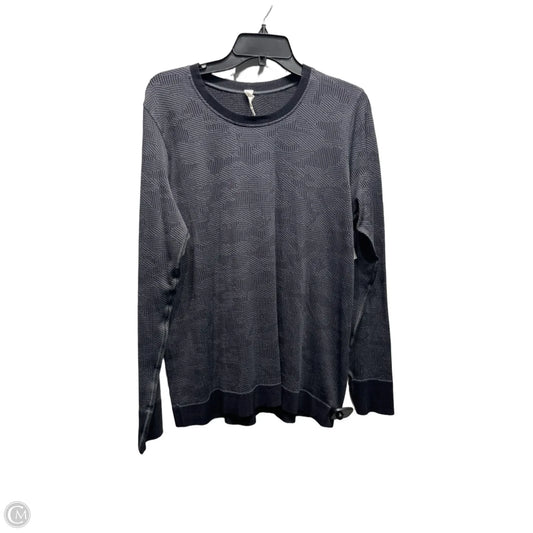 Athletic Top Long Sleeve Crewneck By Lululemon In Grey, Size: 12