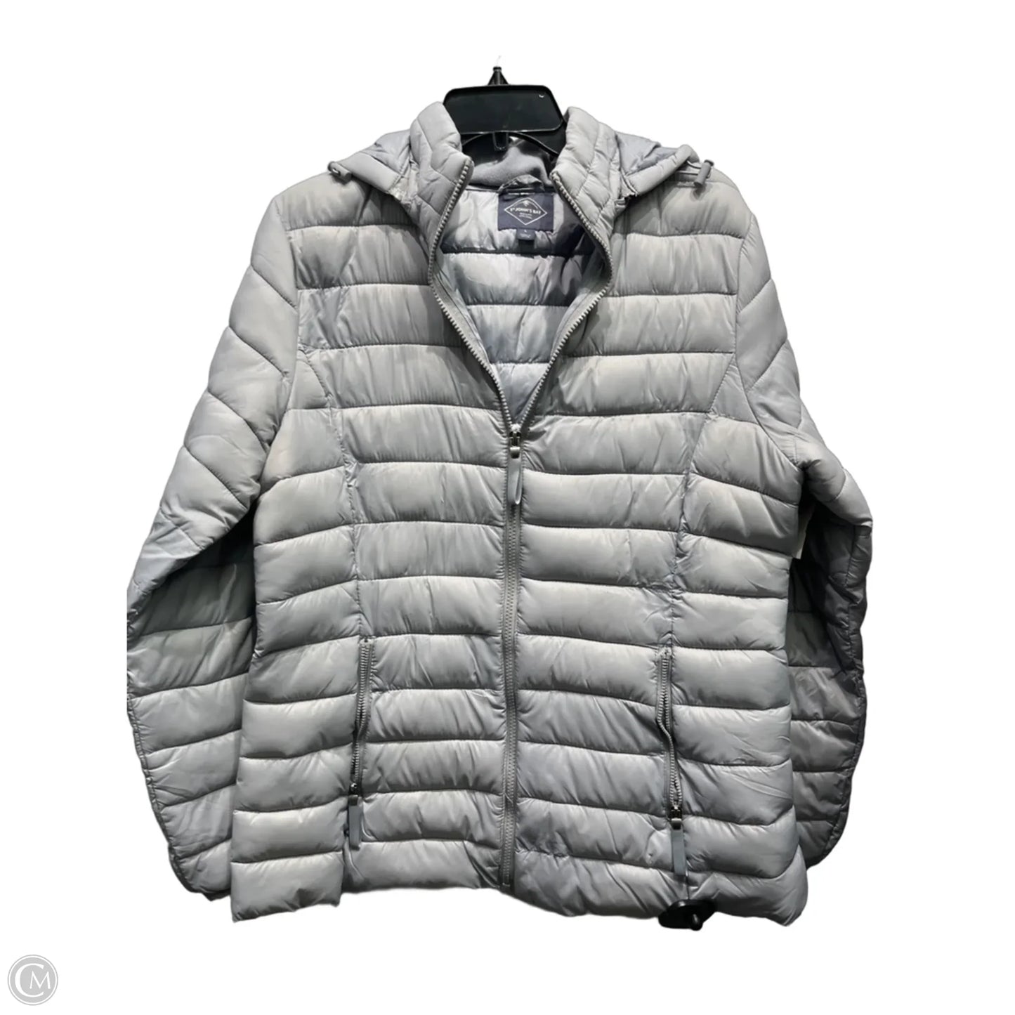 Coat Puffer & Quilted By St Johns Bay In Grey, Size: L