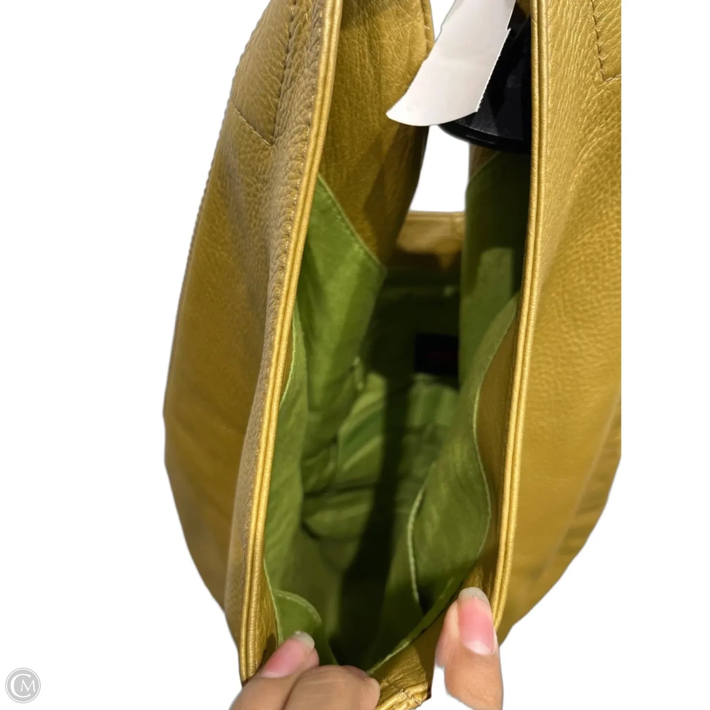 Handbag Leather By Hobo Intl, Size: Large