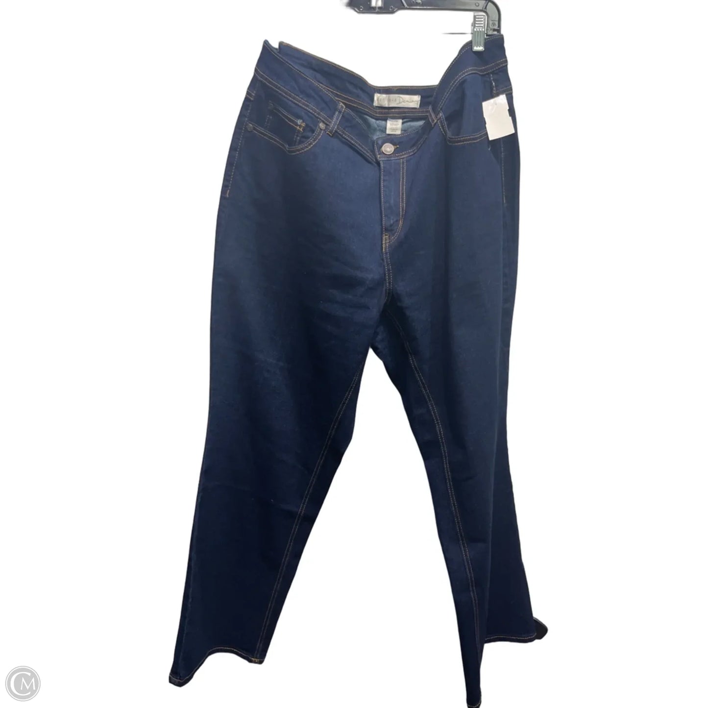 Jeans Flared By Cato In Blue Denim, Size: 18