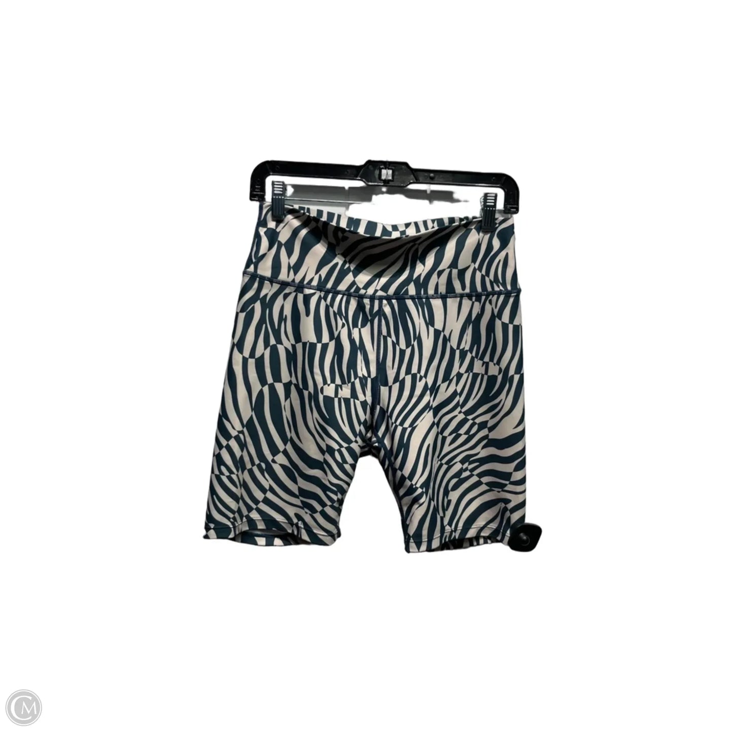 Athletic Shorts By Sage In Cream & Green, Size: L