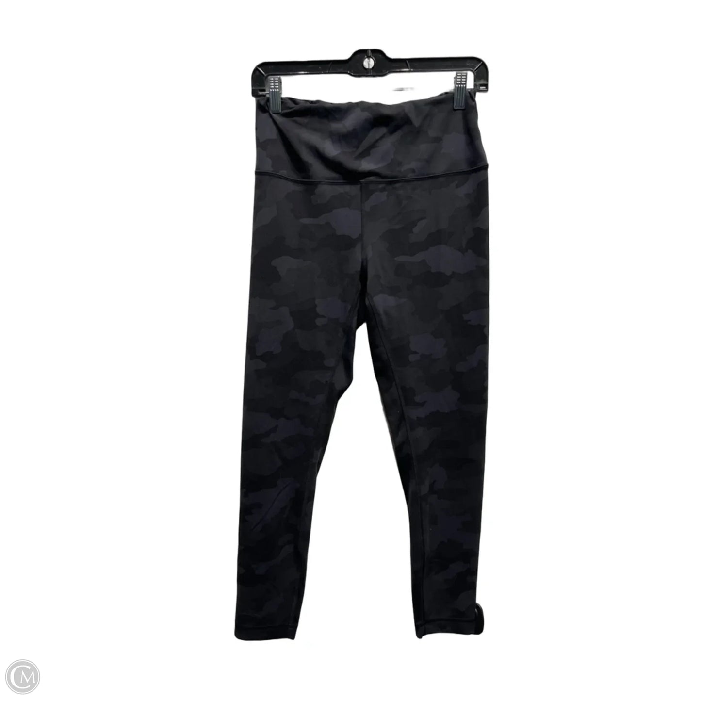Athletic Leggings By Lululemon In Black & Grey, Size: 12
