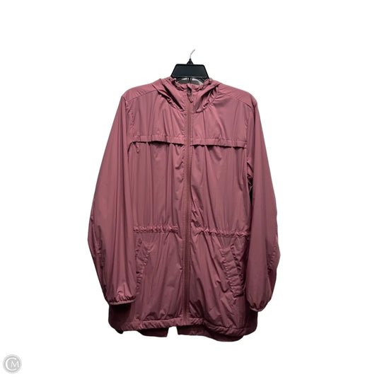 Jacket Windbreaker By Duluth Trading In Purple, Size: L