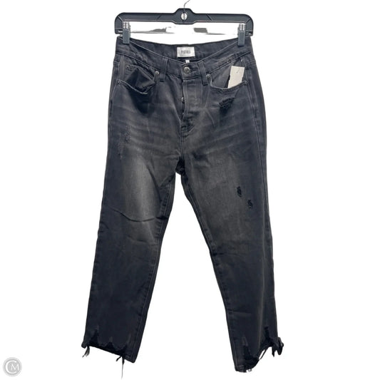 Jeans Straight By Pistola In Black Denim, Size: 4