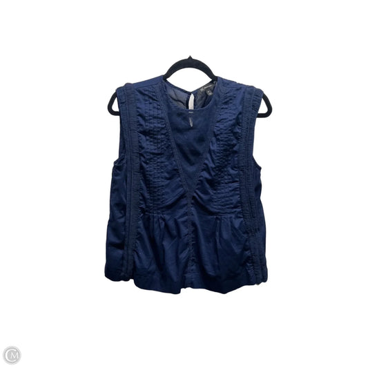 Top Short Sleeve By Inc In Nautical Print, Size: M