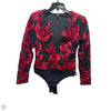 Bodysuit By Express In Black & Red, Size: M