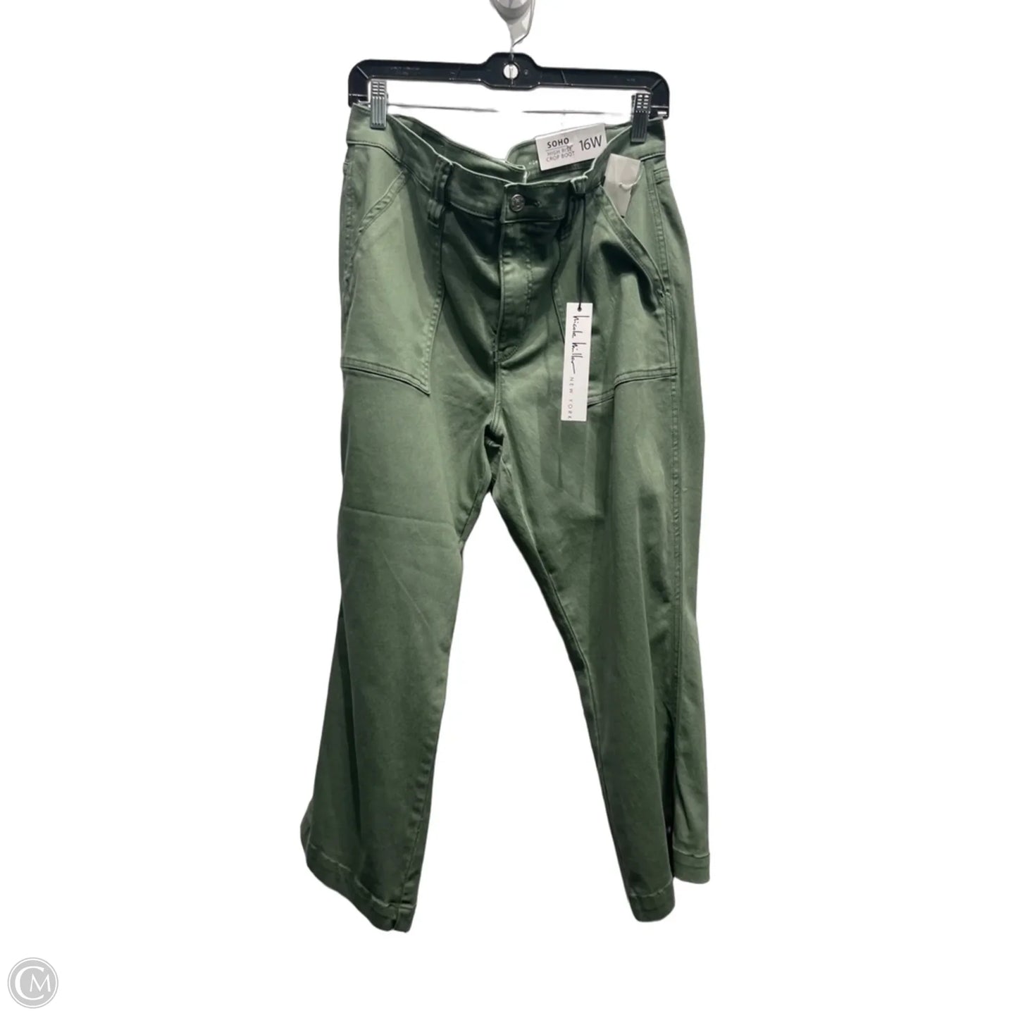 Capris By Nicole Miller In Green, Size: 16