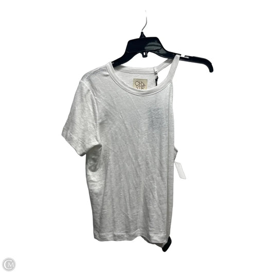 Top Short Sleeve By Chaser In White, Size: S