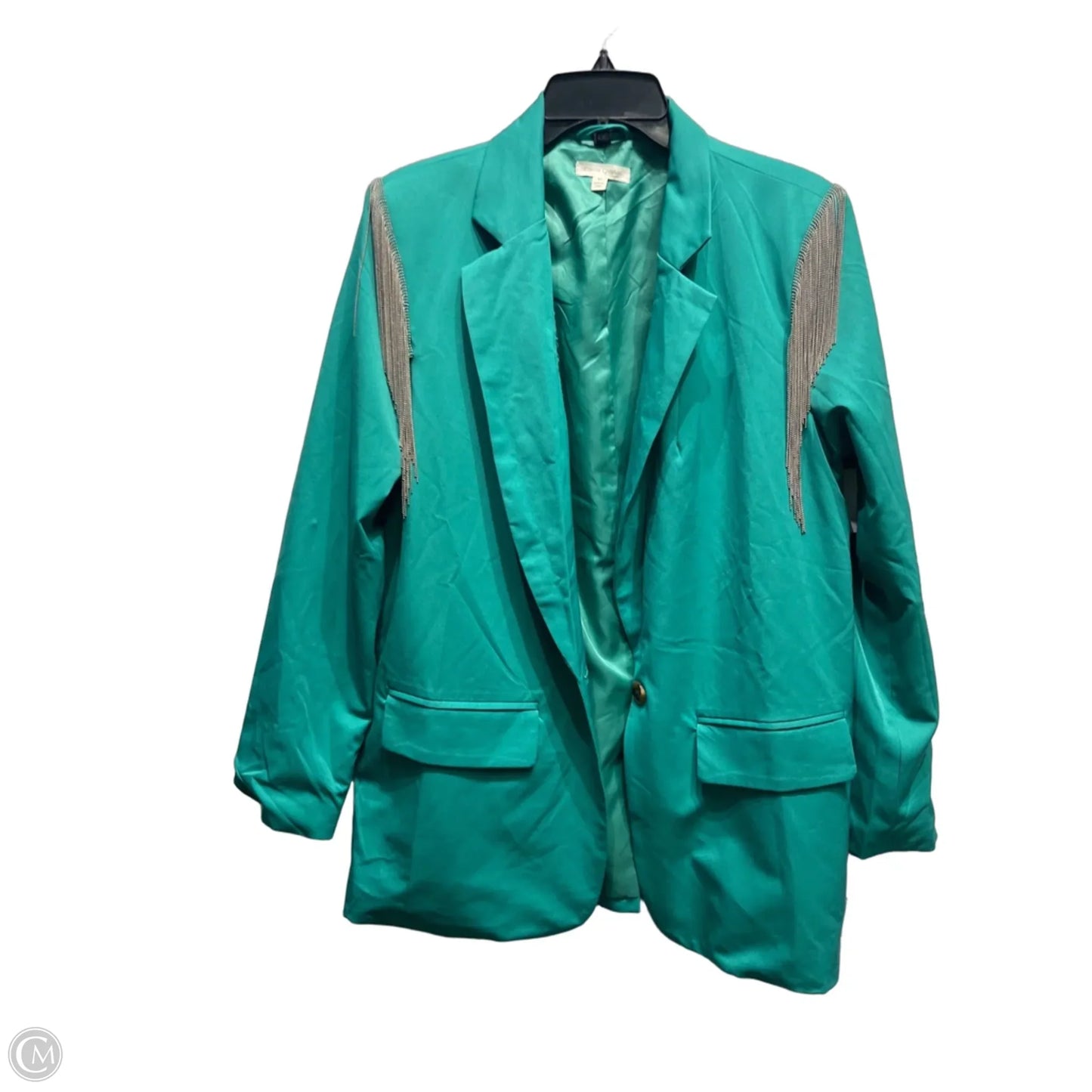 Blazer By Clothes Mentor In Green, Size: M