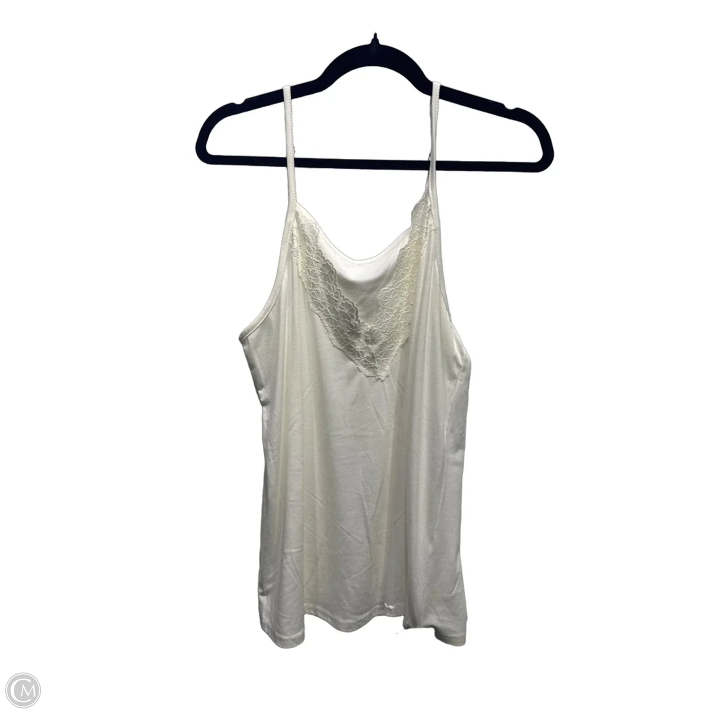 Top Cami By Clothes Mentor In White, Size: Xl