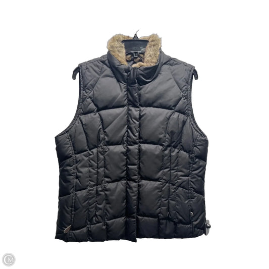 Vest Puffer & Quilted By Eddie Bauer In Black, Size: L