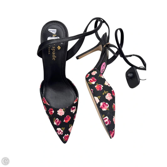 Shoes Designer By Kate Spade In Black & Red, Size: 5.5