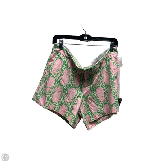 Shorts Designer By Lilly Pulitzer In Green & Pink, Size: 16