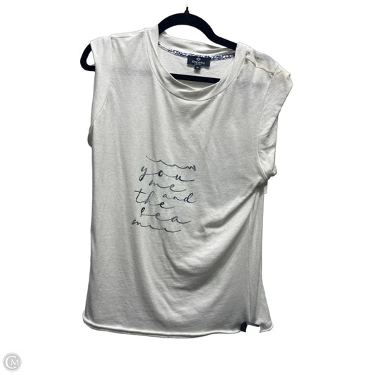 Top Short Sleeve Basic By Sperry In Blue & White, Size: M