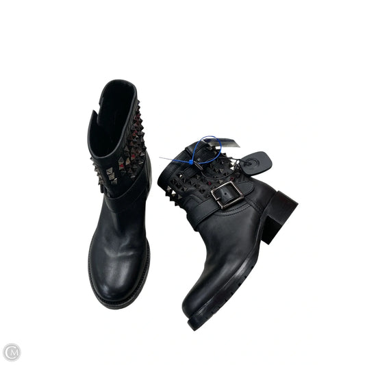 Boots Luxury Designer By Valentino-garavani In Black, Size: 5