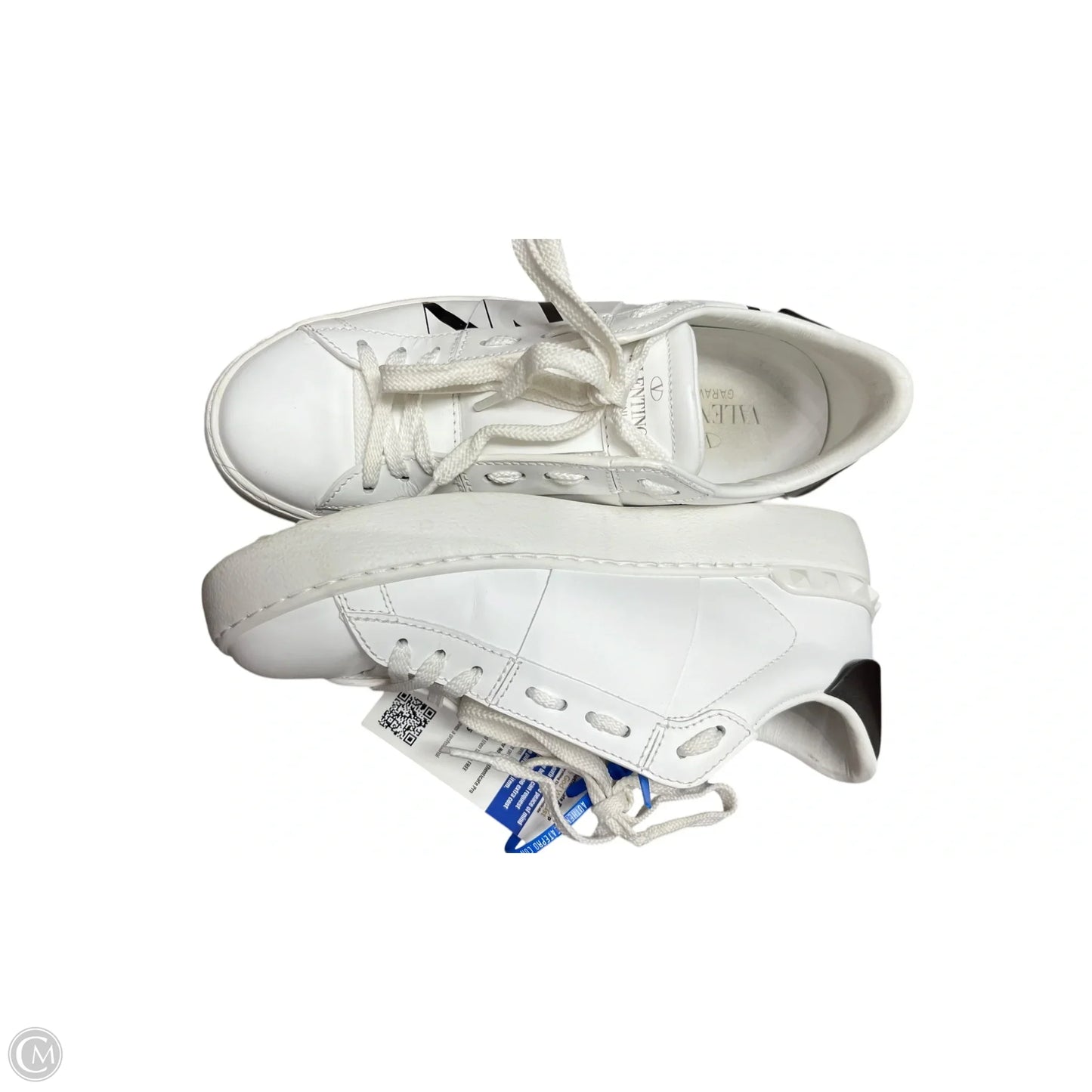 Shoes Luxury Designer By Valentino-garavani In Black & White, Size: 6