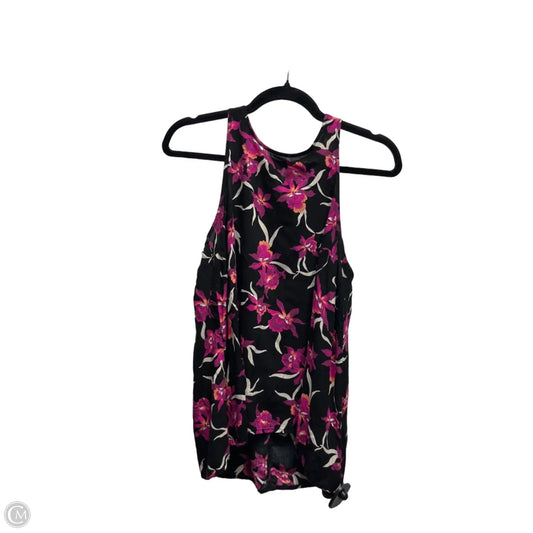 Top Sleeveless By Old Navy In Black & Purple, Size: M