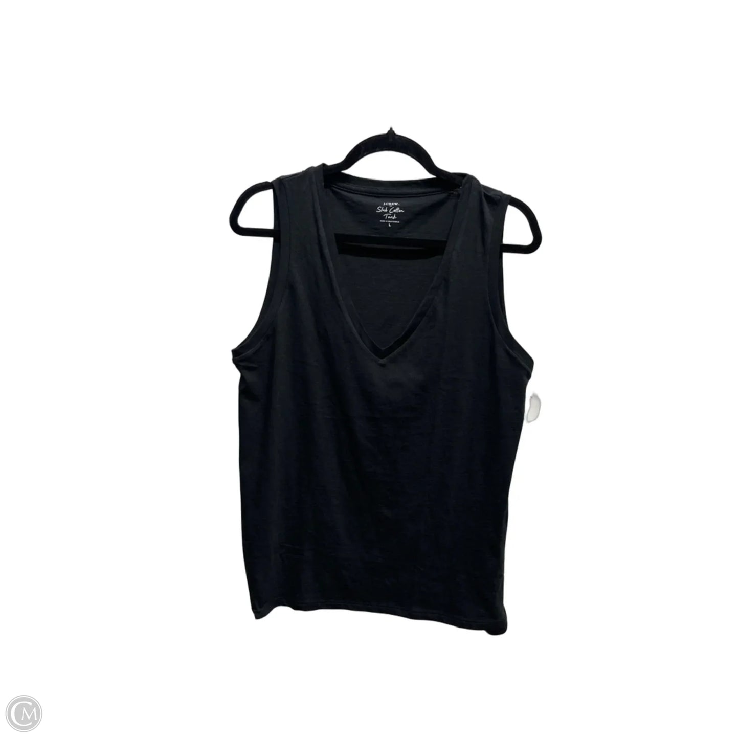 Top Sleeveless Basic By J. Crew In Black, Size: L
