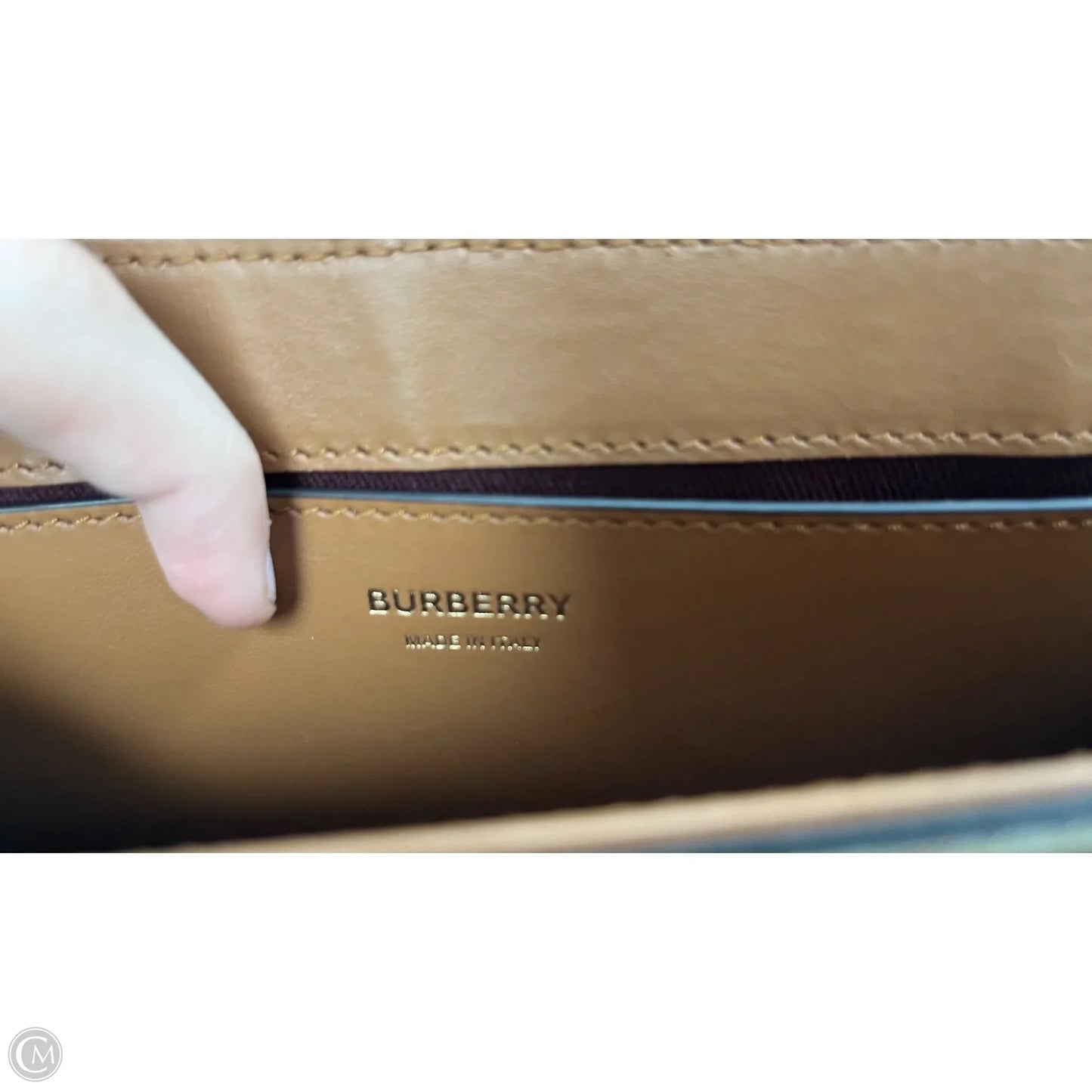 Clutch Luxury Designer By Burberry, Size: Medium