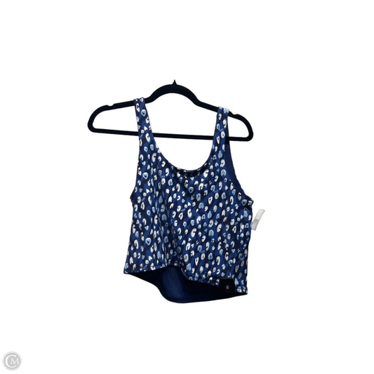 Top Sleeveless Designer By Lilly Pulitzer In Blue & White, Size: L