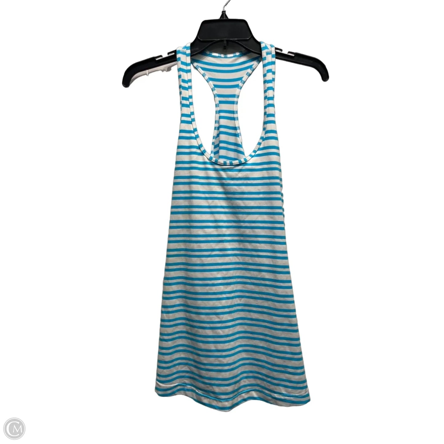 Athletic Tank Top By Lululemon In Blue & White, Size: M