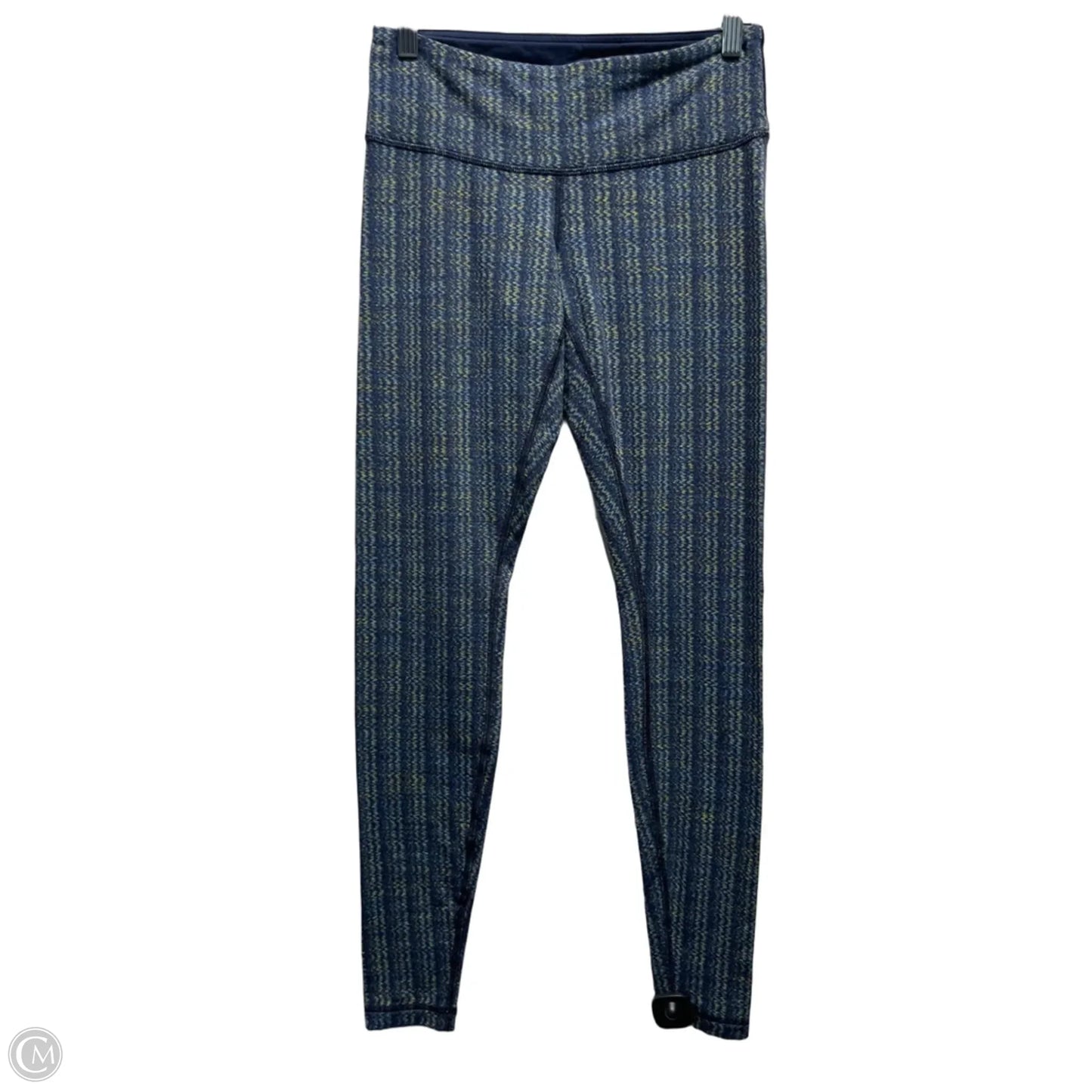 Athletic Leggings By Lululemon In Blue & Green, Size: M