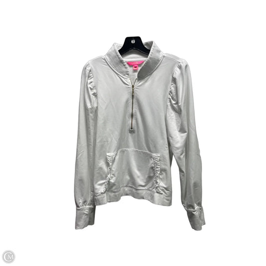 Top Long Sleeve Designer By Lilly Pulitzer In White, Size: L