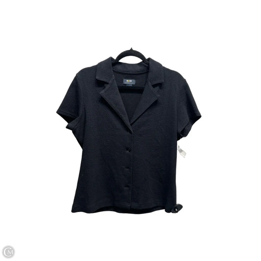 Top Short Sleeve By Maeve In Black, Size: L