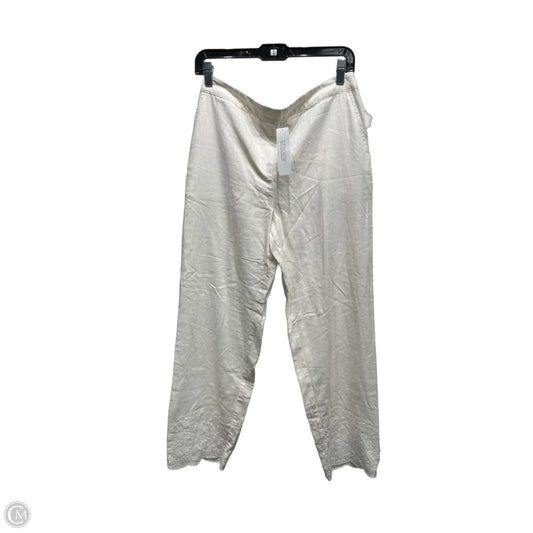 Pants Linen By Chicos In Ivory, Size: S
