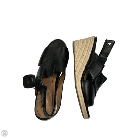 Sandals Heels Wedge By Vionic In Black, Size: 9