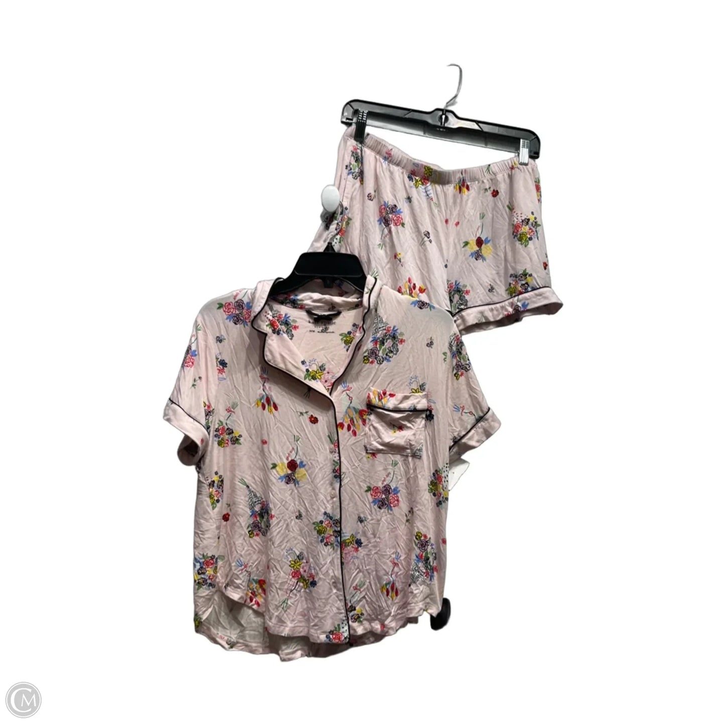 Pajamas Designer By Kate Spade In Blue & Pink, Size: M