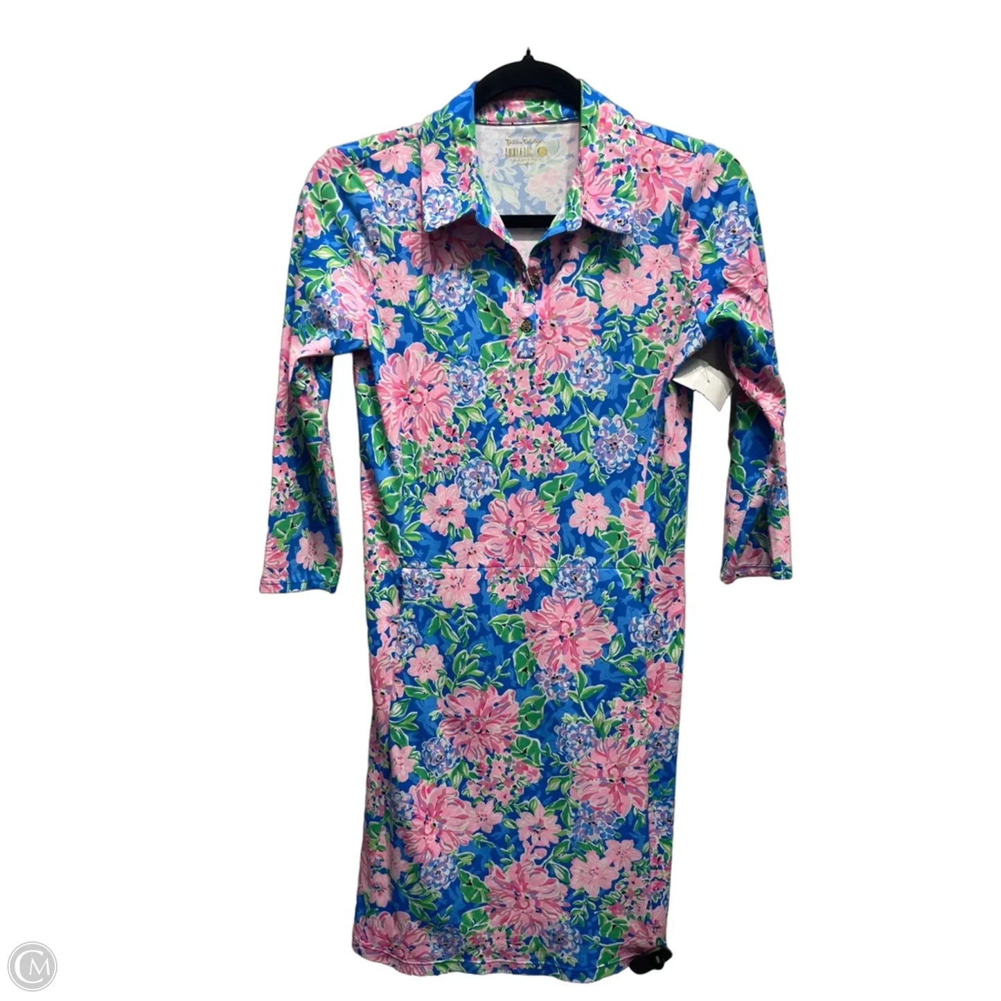 Dress Designer By Lilly Pulitzer In Blue & Pink, Size: Xs