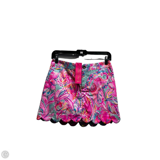 Skort Designer By Lilly Pulitzer In Blue & Pink, Size: 0