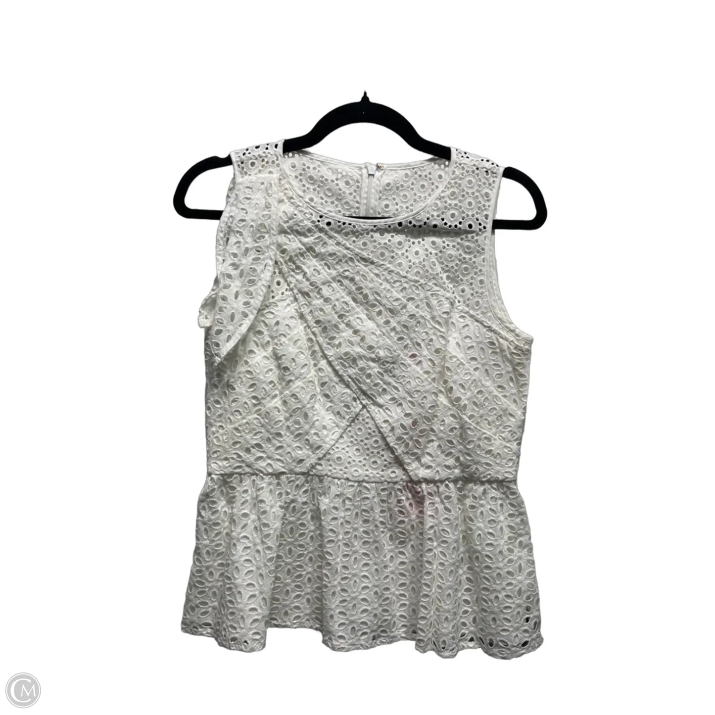 Top Sleeveless Designer By Lilly Pulitzer In White, Size: 2