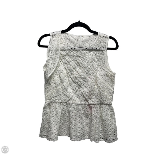 Top Sleeveless Designer By Lilly Pulitzer In White, Size: 2