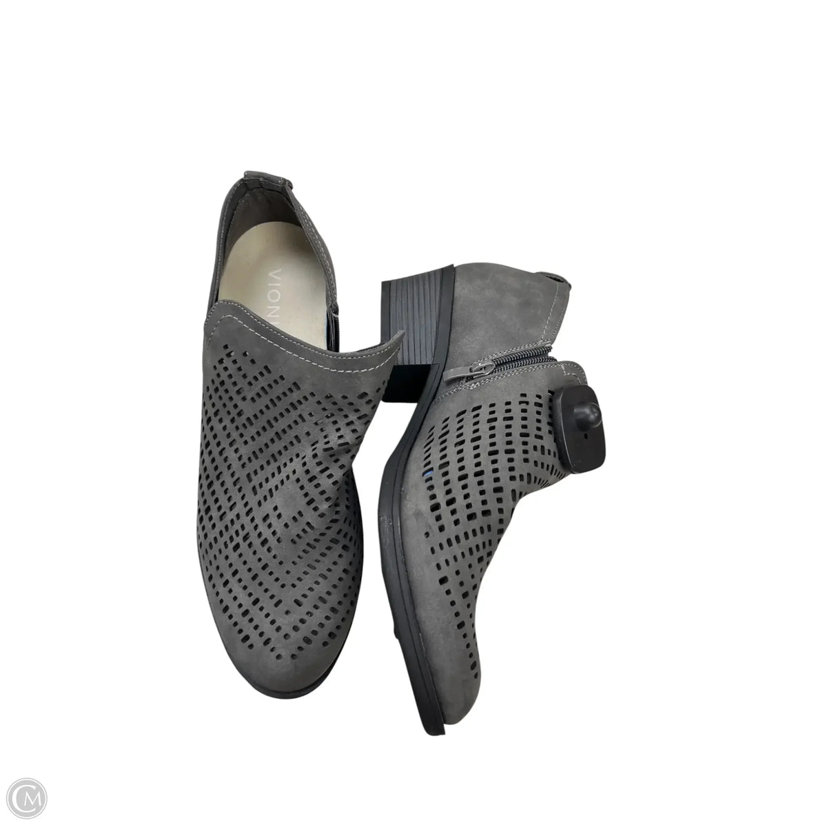 Boots Ankle Flats By Vionic In Grey, Size: 9.5