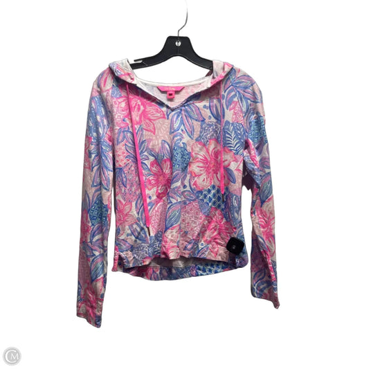 Top Long Sleeve Designer By Lilly Pulitzer In Blue & Pink, Size: Xs