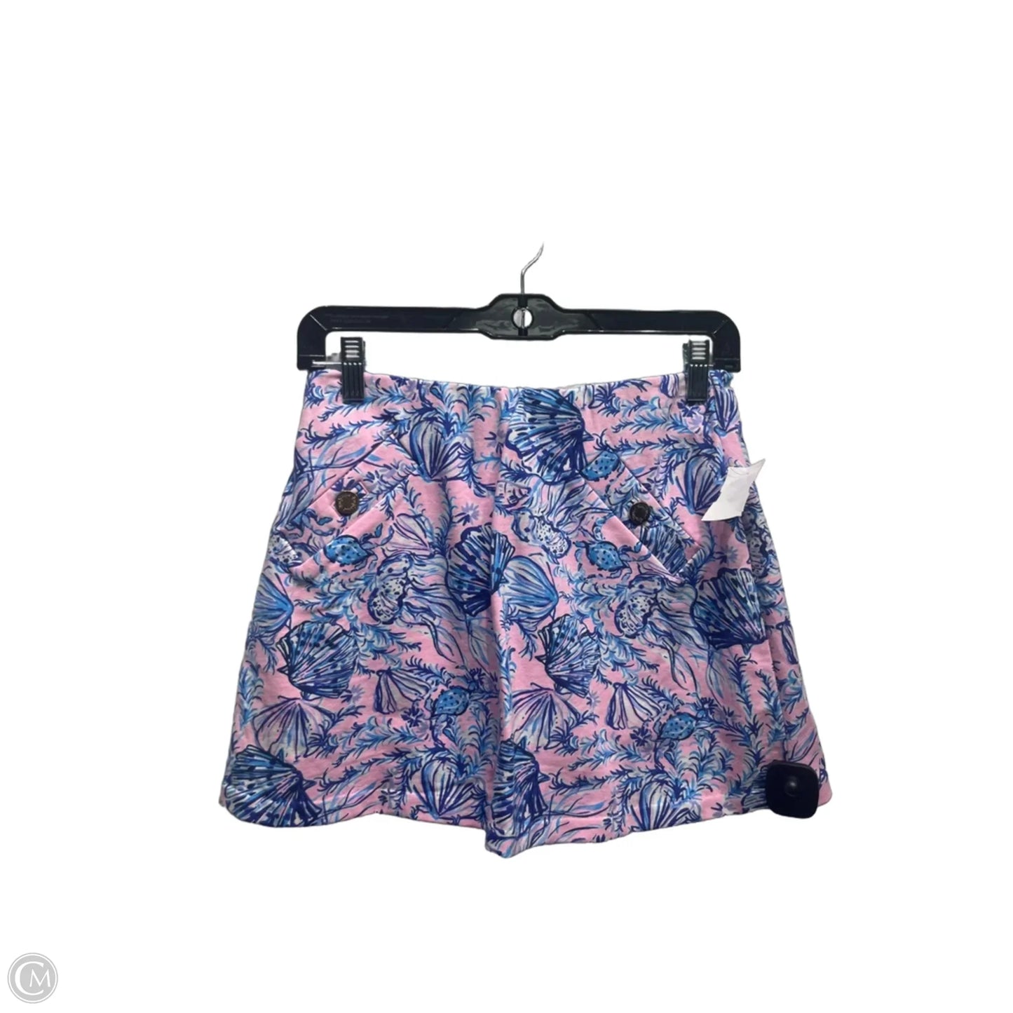 Skort Designer By Lilly Pulitzer In Blue & Pink, Size: Xs