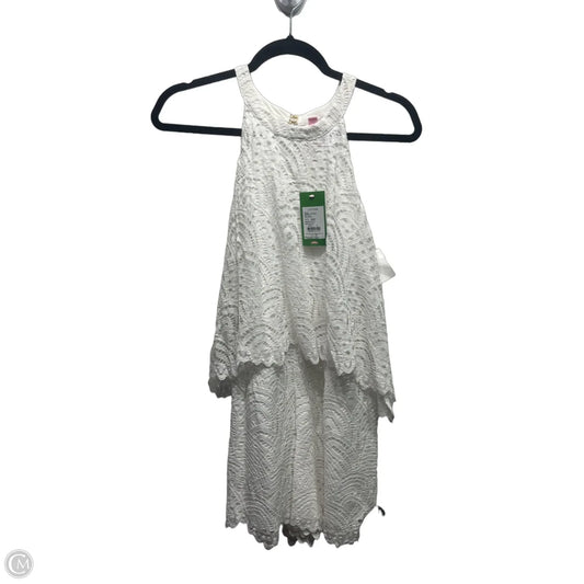 Romper Designer By Lilly Pulitzer In White, Size: 0