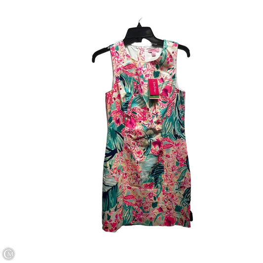 Dress Designer By Lilly Pulitzer In Green & Pink, Size: 0