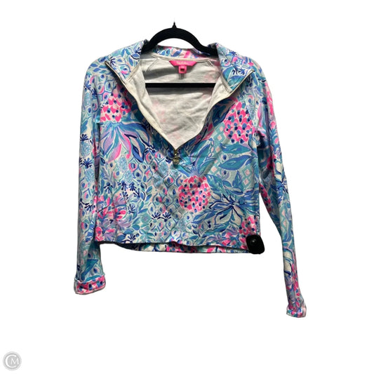 Top Long Sleeve Designer By Lilly Pulitzer In Blue & Pink, Size: Xs